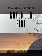 November Fire piano sheet music cover